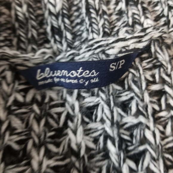 Knit Cardigan In Marled Grey, Size Small - Picture 6 of 9